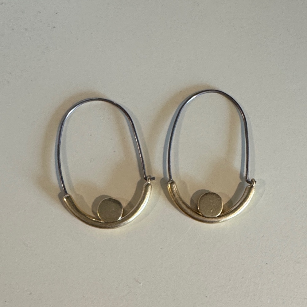 Madewell Gold and Silver Earrings